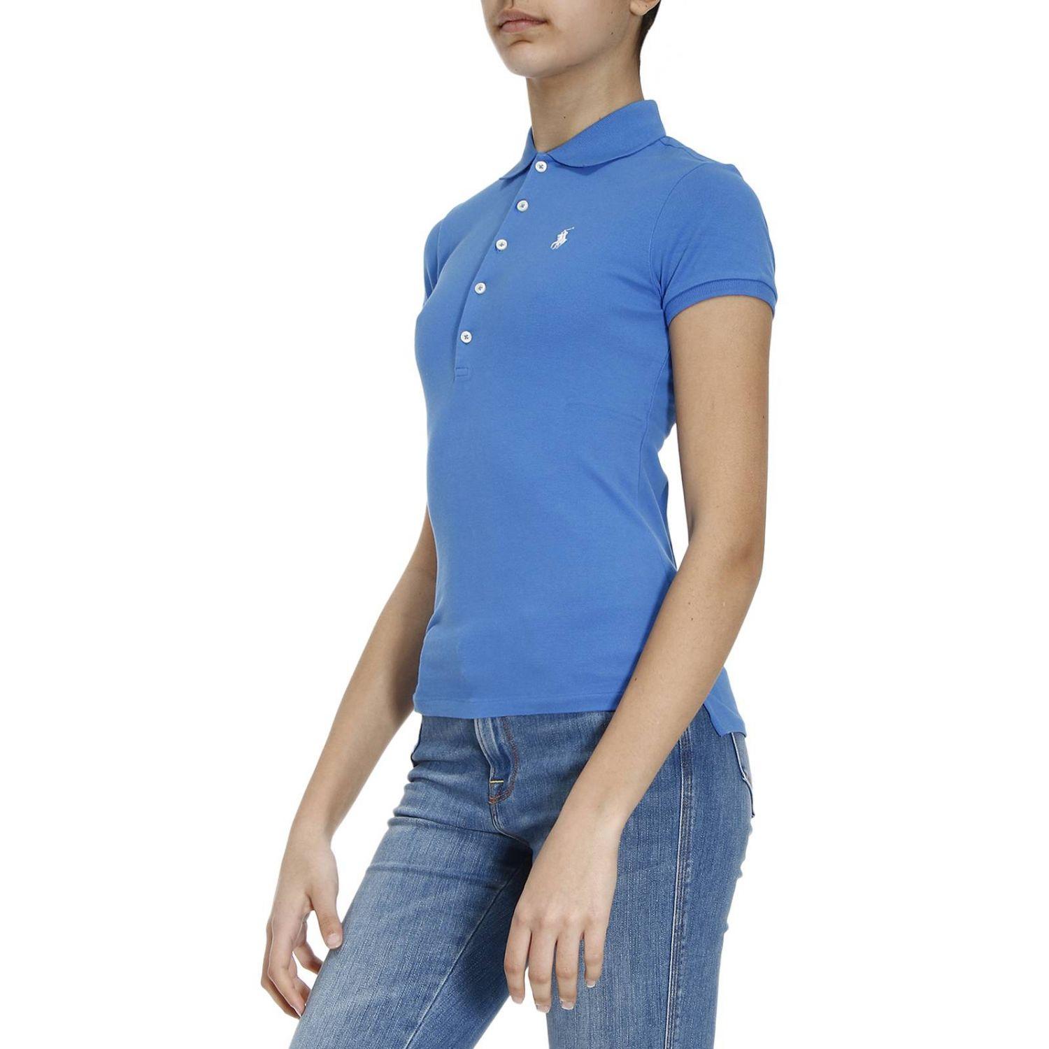 Polo Ralph Lauren Cotton Tshirt Women in Blue Lyst